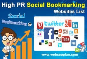 Top Dofollow High PR Social Bookmarking Sites List